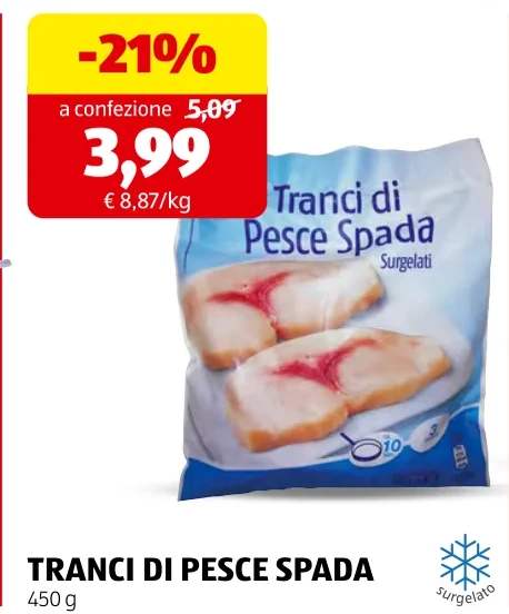 TRANCI DI PESCE SPADA