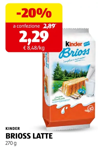 BRIOSS LATTE - Kinder