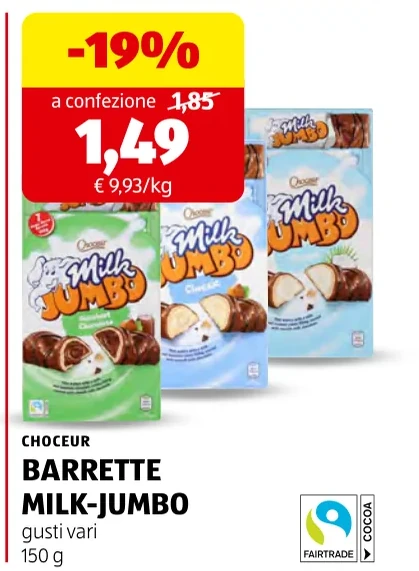 BARRETTE MILK-JUMBO - Choceur