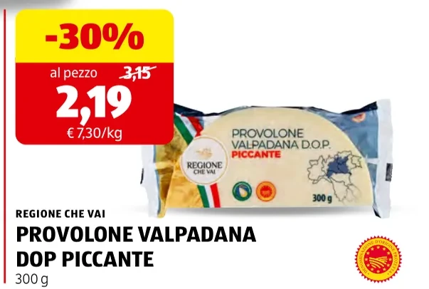 PROVOLONE VALPADANA DOP PICCANTE - Regione Che Vai