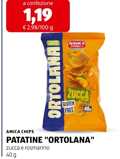 PATATINE "ORTOLANA" - Amica Chips