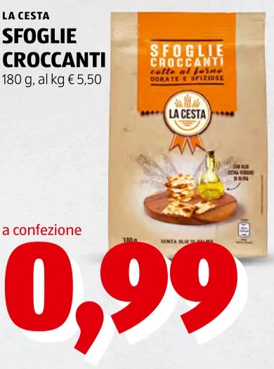 SFOGLIE CROCCANTI - LA CESTA