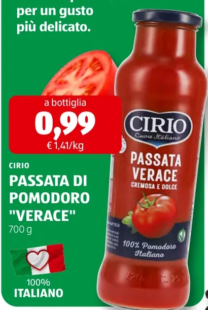 PASSATA DI POMODORO "VERACE" - Cirio