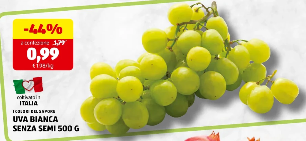 UVA BIANCA SENZA SEMI - I Colori Del Sapore