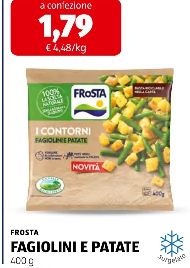FAGIOLINI E PATATE - Frosta