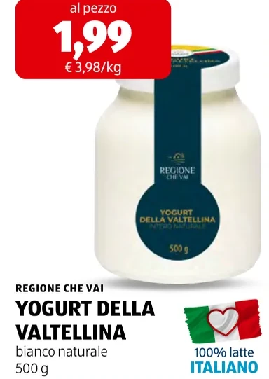 YOGURT DELLA VALTELLINA - Regione Che Vai