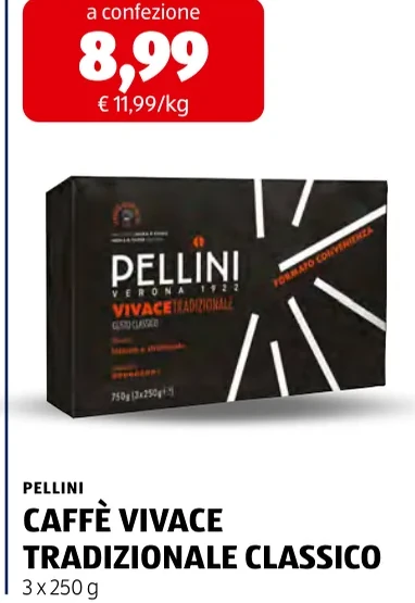 CAFFÈ VIVACE TRADIZIONALE CLASSICO - Pellini