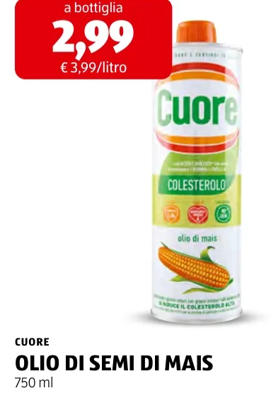 OLIO DI SEMI DI MAIS - Cuore
