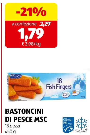 BASTONCINI DI PESCE MSC