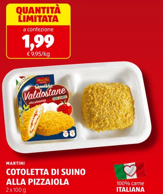 COTOLETTA DI SUINO ALLA PIZZAIOLA - Martini