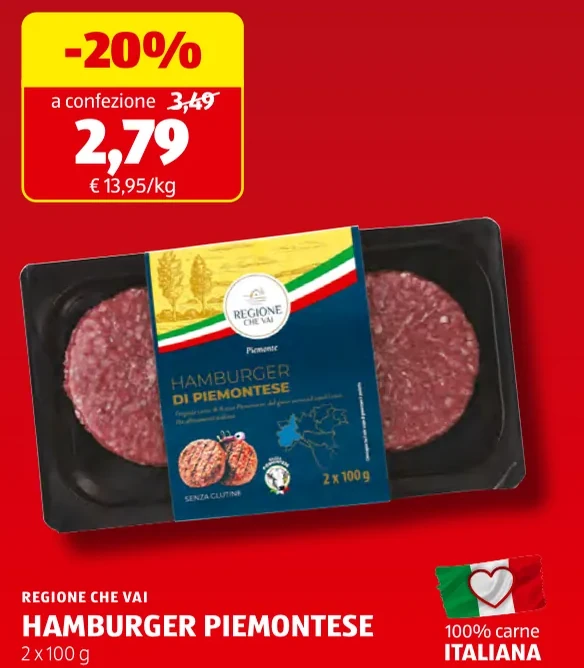 HAMBURGER PIEMONTESE - Regione Che Vai
