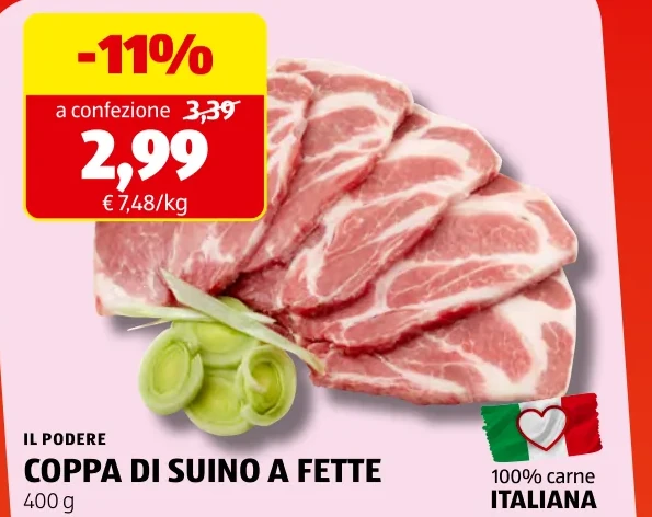 COPPA DI SUINO A FETTE - Il Podere