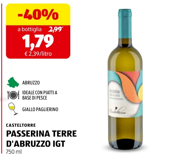 PASSERINA TERRE D'ABRUZZO IGT - Casteltorre