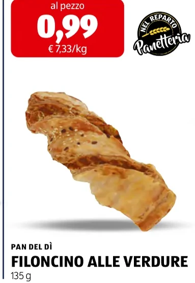 FILONCINO ALLE VERDURE - Pan Del Dì