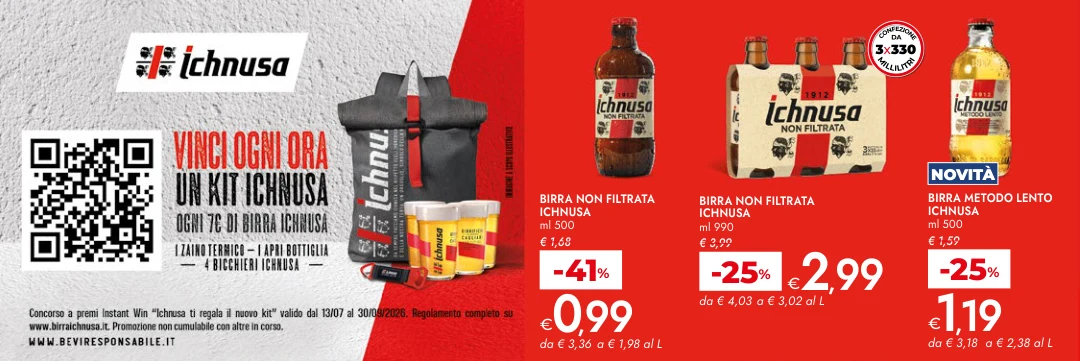 BIRRA NON FILTRATA ICHNUSA ml 500