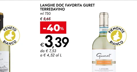 LANGHE DOC FAVORITA GURET TERREDAVINO ml 750