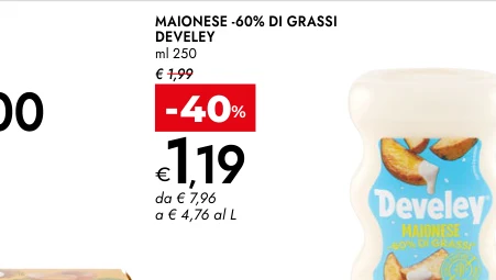 MAIONESE -60% DI GRASSI DEVELEY ml 250