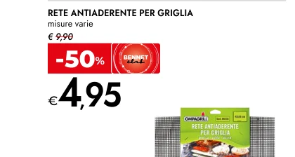 RETE ANTIADERENTE PER GRIGLIA misure varie