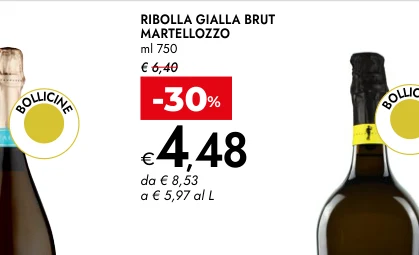 RIBOLLA GIALLA BRUT MARTELLOZZO ml 750