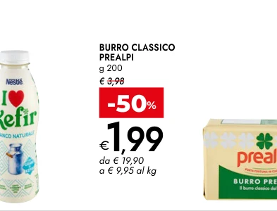 BURRO CLASSICO PREALPI g 200