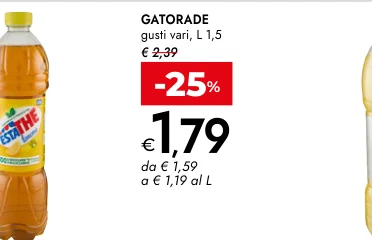 GATORADE gusti vari, L 1,5