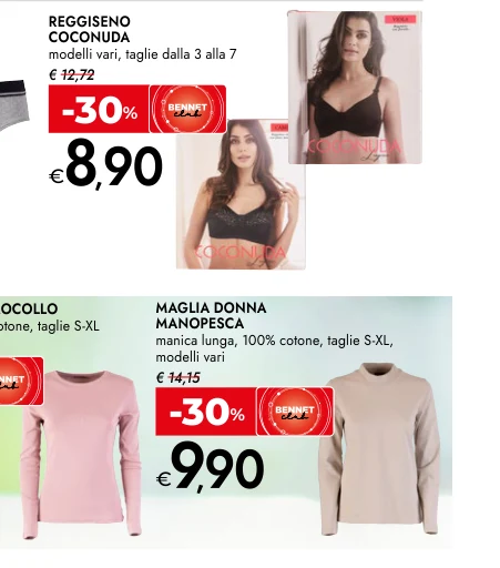 MAGLIA DONNA MANOPESCA manica lunga, 100% cotone, taglie S-XL, modelli vari