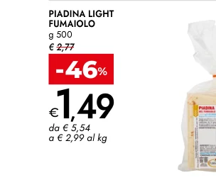 PIADINA LIGHT FUMAIOLO g 500