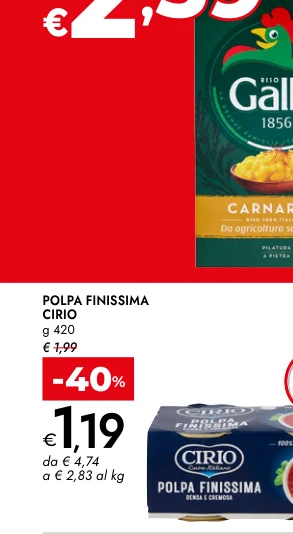 POLPA FINISSIMA CIRIO g 420