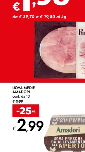 UOVA MEDIE AMADORI conf. da 10