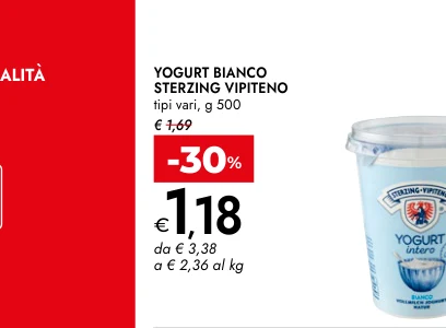 YOGURT BIANCO STERZING VIPITENO tipi vari, g 500