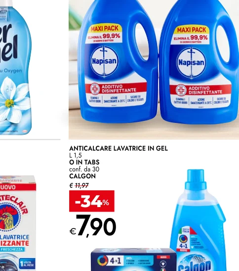 ANTICALCARE LAVATRICE IN GEL L 1,5 O IN TABS conf. da 30 CALGON