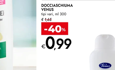 DOCCIASCHIUMA VENUS tipi vari, ml 300