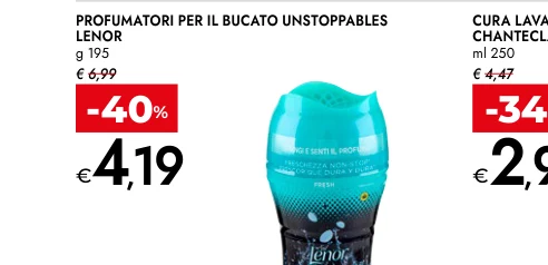 PROFUMATORI PER IL BUCATO UNSTOPPABLES LENOR g 195
