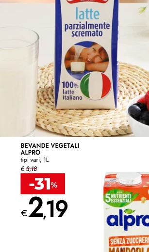 BEVANDE VEGETALI ALPRO tipi vari, 1L