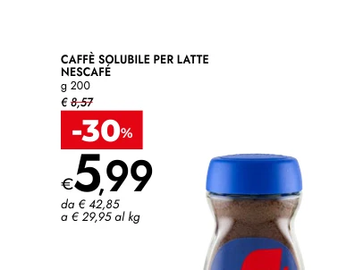 CAFFÈ SOLUBILE PER LATTE g 200 - Nescafé