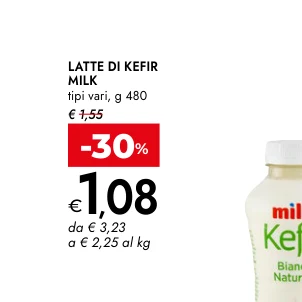 LATTE DI KEFIR MILK tipi vari, g 480