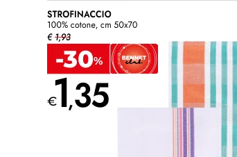 STROFINACCIO 100% cotone, cm 50x70