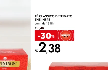 TÈ CLASSICO DETEINATO THÉ INFRÉ conf. da 18 filtri