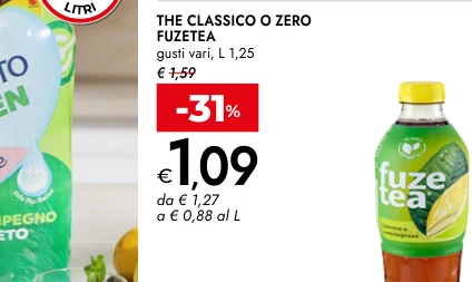 THE CLASSICO O ZERO gusti vari, L 1,25 - FuzeTea
