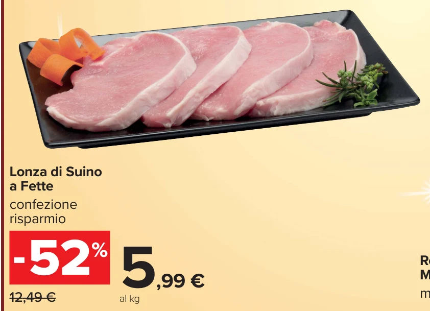Lonza di Suino a Fette confezione risparmio