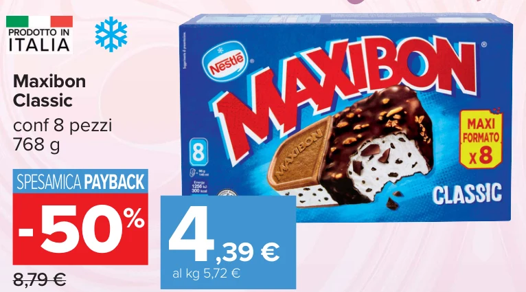Maxibon Classic conf 8 pezzi 768 g