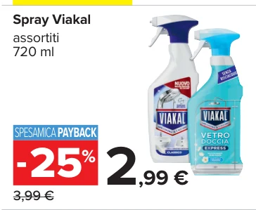 Spray Viakal assortiti 720 ml