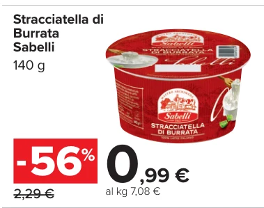 Stracciatella di Burrata Sabelli 140 g