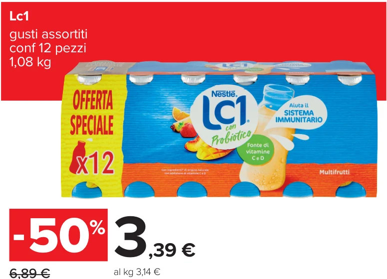 Lc1 gusti assortiti conf 12 pezzi 1,08 kg