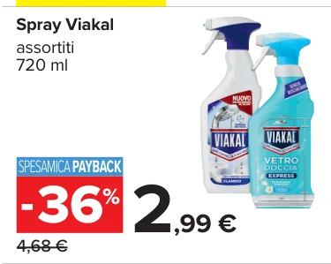 Spray Viakal assortiti 720 ml