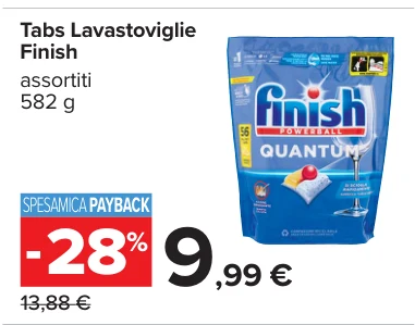 Tabs Lavastoviglie Finish assortiti 582 g