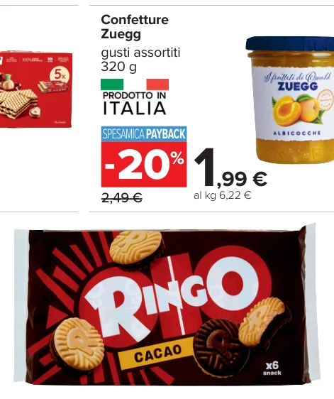 Confetture Zuegg gusti assortiti 320 g