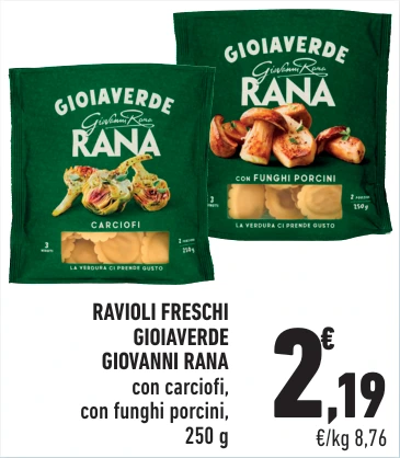 Ravioli freschi Gioiaverde Giovanni Rana
