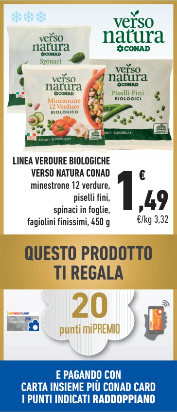 Verdure biologiche Verso Natura Conad