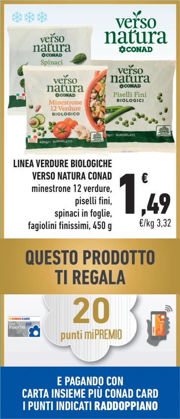 Verdure biologiche Verso Natura Conad